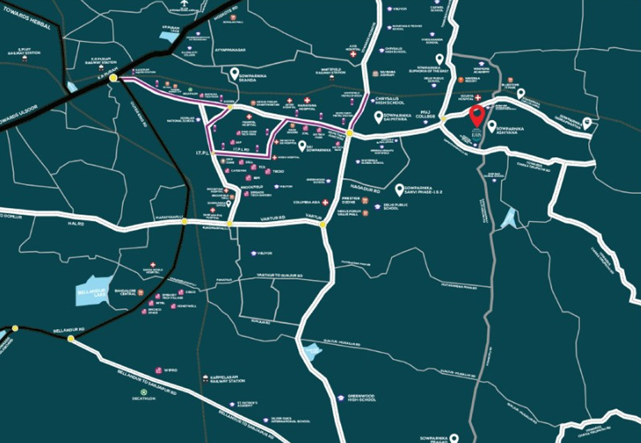 Sowparnika Rhythm of Rain location map